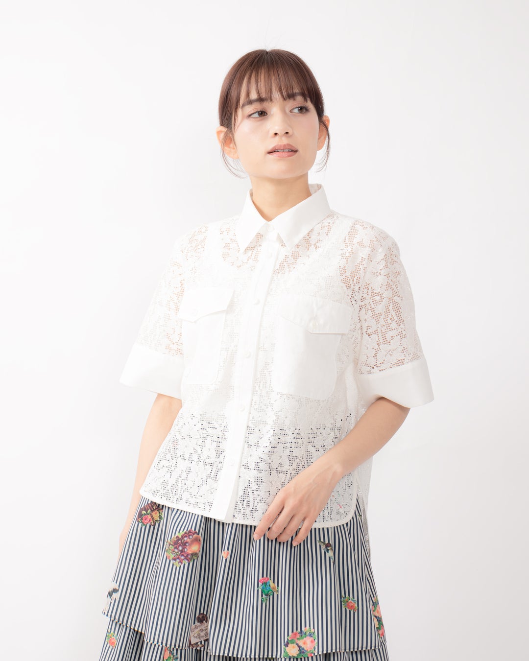 【美品】 Lois CRAYON 半袖シアーブラウス ハートボタン M ヒョウ柄 楽天市場】レオパード柄 シースルー ブラウス シャツ シアーブラウス